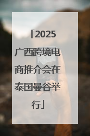 2025广西跨境电商推介会在泰国曼谷举行