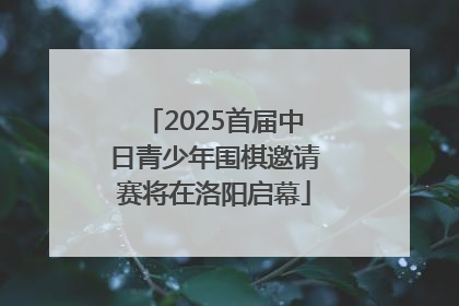 2025首届中日青少年围棋邀请赛将在洛阳启幕