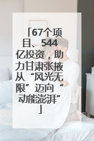 67个项目、544亿投资，助力甘肃张掖从“风光无限”迈向“动能澎湃”