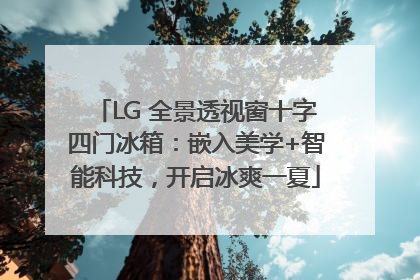 LG 全景透视窗十字四门冰箱：嵌入美学+智能科技，开启冰爽一夏